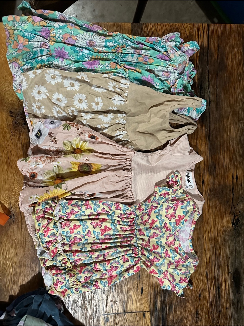 Girls Floral & Butterfly Dress Bundle - Bright Pastels